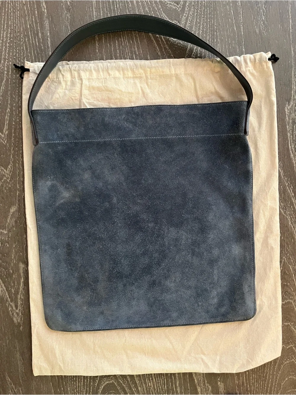 Gerard Darel Le Lady Hobo Bag - Blue Suede leather